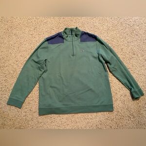 Men's Green Quarter-Zip Sweater